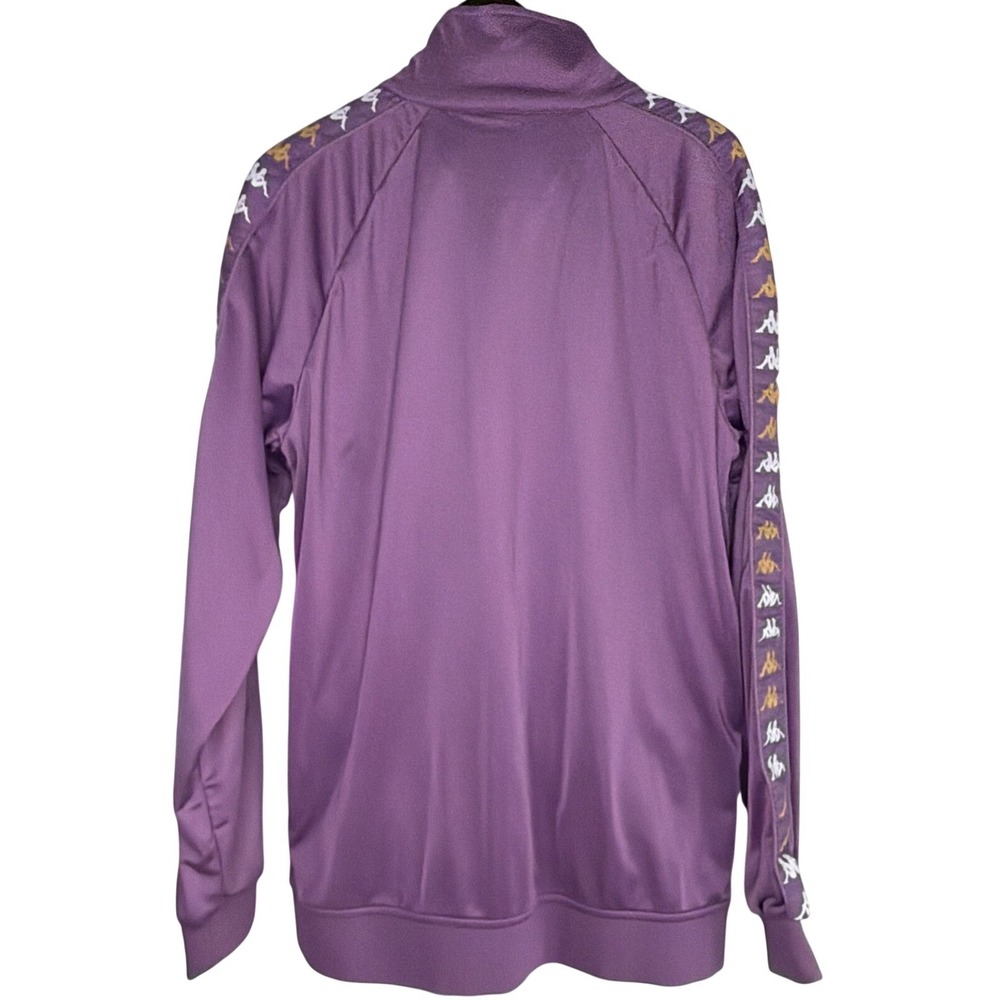 Kappa Track Anniston Jacket Men's XXL Purple Full Zip Up 90's Streetwear Logo - Picture 2 of 8